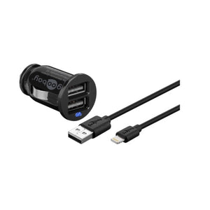 Ladeset für Auto Dual-USB mit Lightning Ladekabel