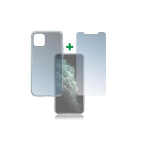 iPhone 11 Pro Max Schutzglas mit Back Case Transparent