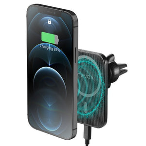 Wireless fast Car Charger 15W Schwarz