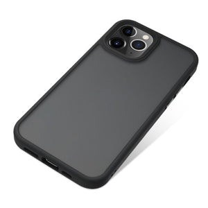 iPhone 12/12 Pro Back Case Transparent Schwarz