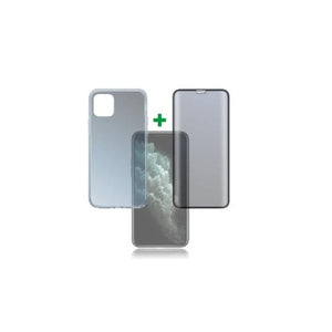 iPhone 11 Pro Max Schutzglas mit Back Case Transparent